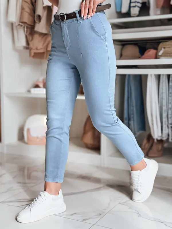 DStreet Дамски слим панталон TAIRONIK син