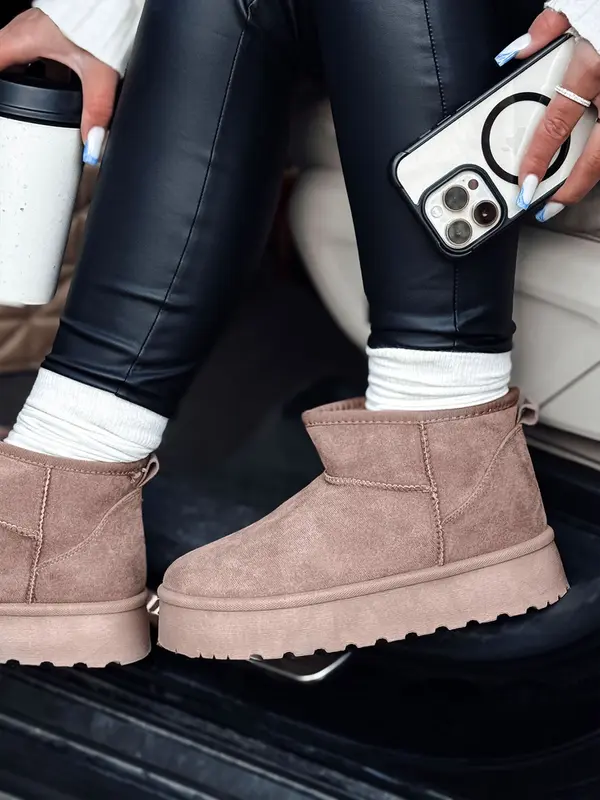 DStreet Дамски снежни ботуши BRINETTO каки