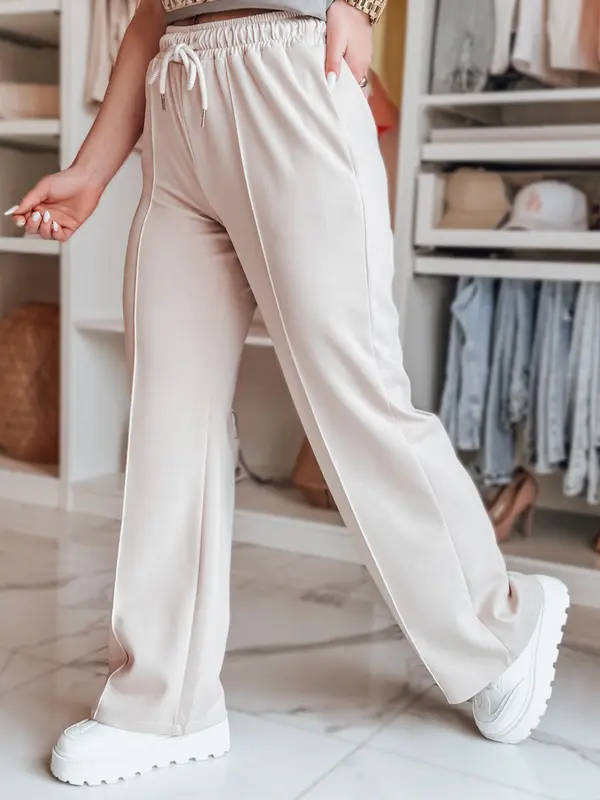 DStreet Дамски спортен панталон DRESSANIK, светло бежов