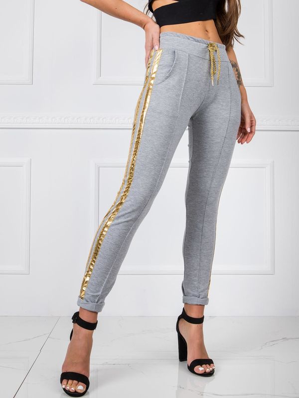 Fashionhunters Дамски спортен панталон Fashionhunters Striped