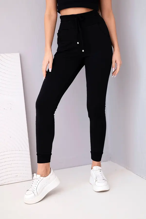 Kesi Дамски спортен панталон с висока талия Kesi, черен