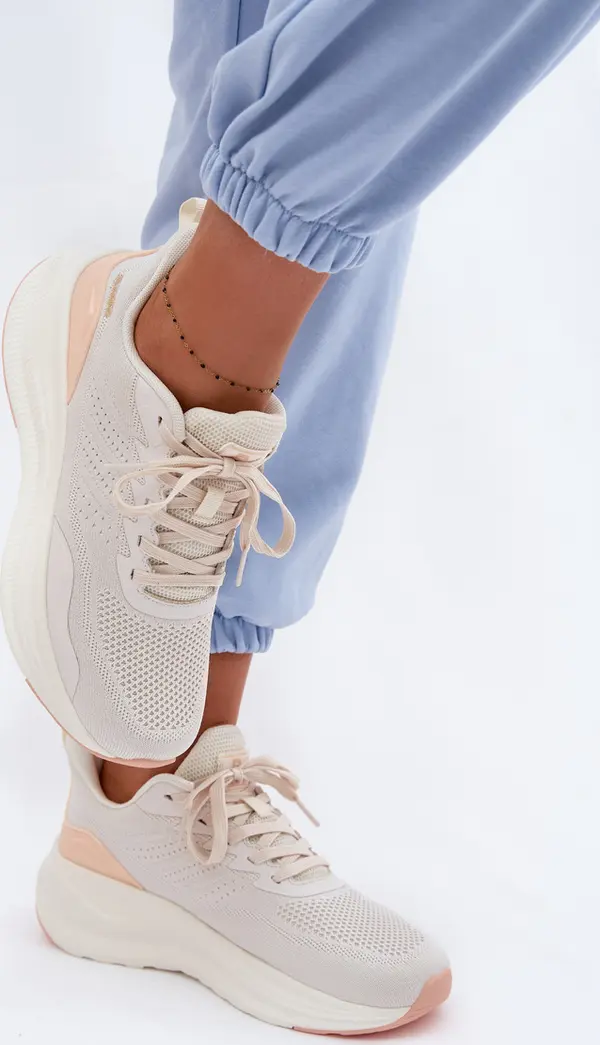 EVENTO Дамски спортни маратонки на платформа Gelirae бежови