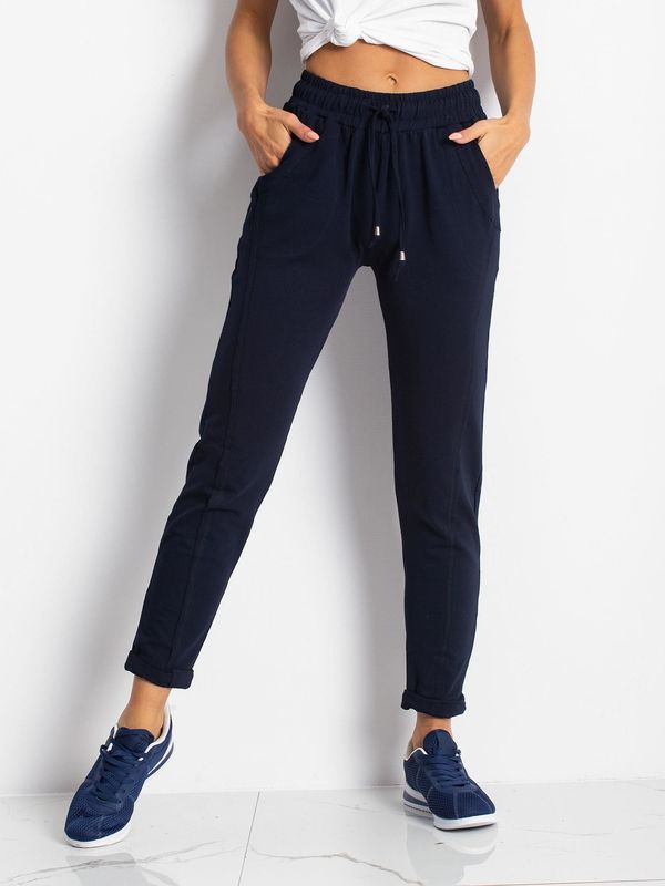 BASIC Feel Good Дамски спортни панталони Fashionhunters Navy