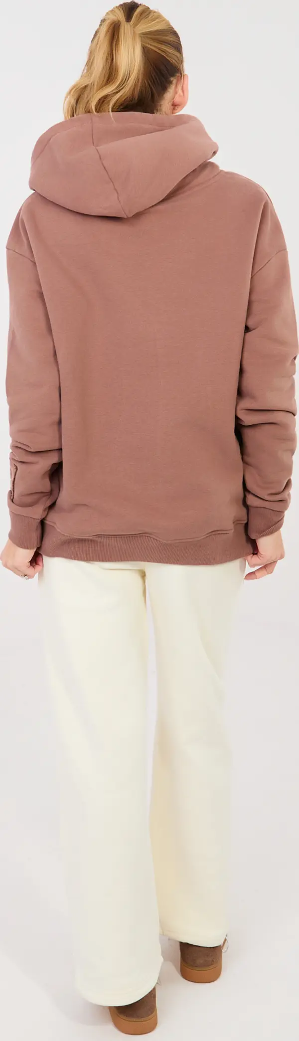 Factory Price Дамски спортни панталони в екрю цвят