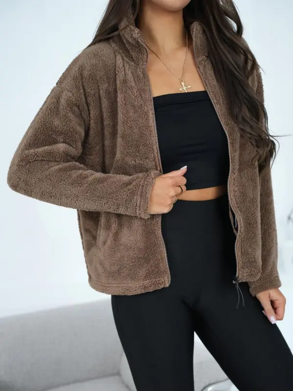 Factory Price Дамски суичър с цип от полар