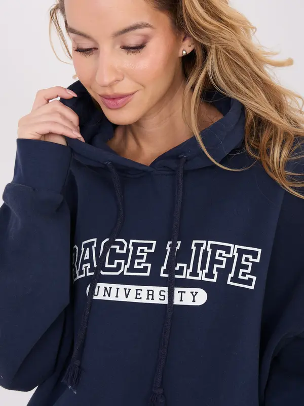 Factory Price Дамски суичър с качулка, тъмносин