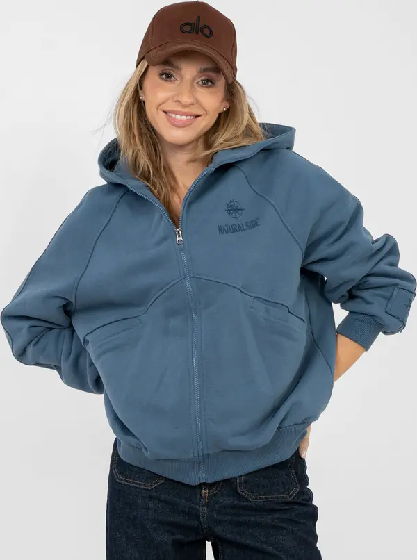 Factory Price Дамски суичър с качулка, тъмносин