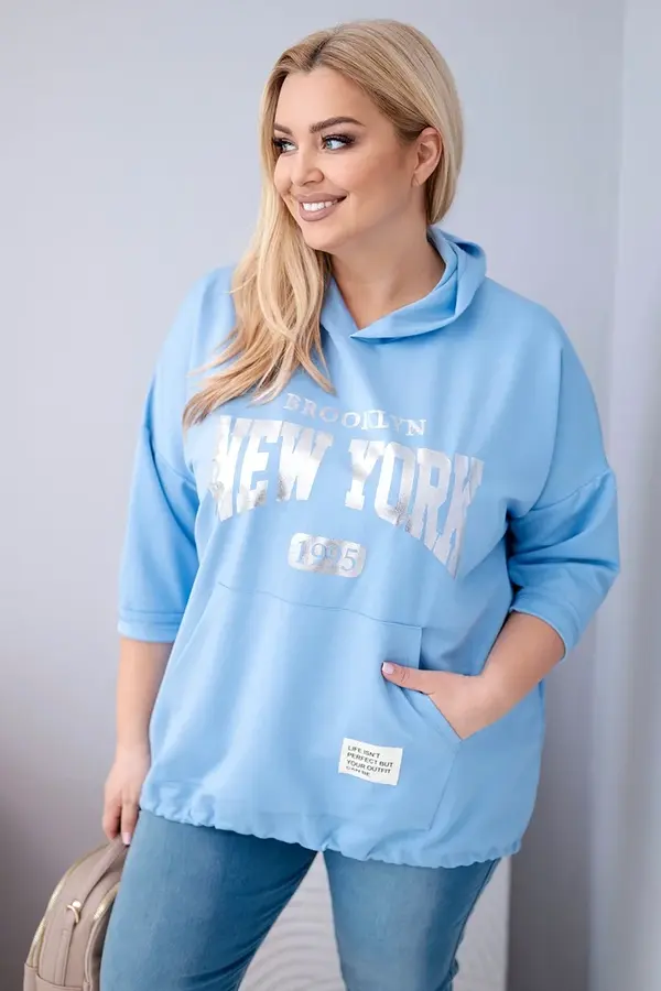 Kesi Włoski Дамски суичър с овърсайз размер Kesi