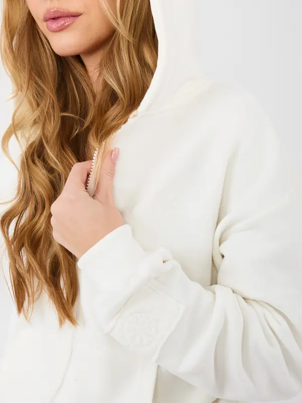 Factory Price Дамски суичър в екрю цвят