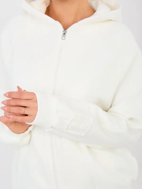 Factory Price Дамски суичър в екрю цвят