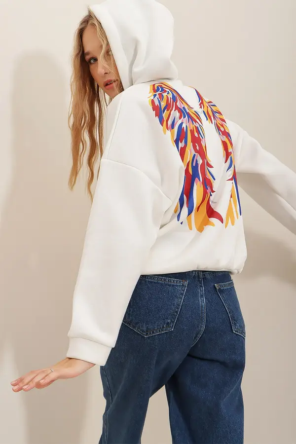 Trend Alaçatı Stili Дамски суичър. Trend Alaçatı Stili