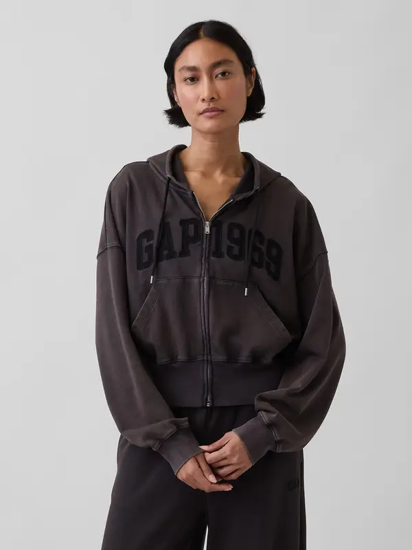 GAP Дамски суитшърт GAP Oversize с лого на 1969