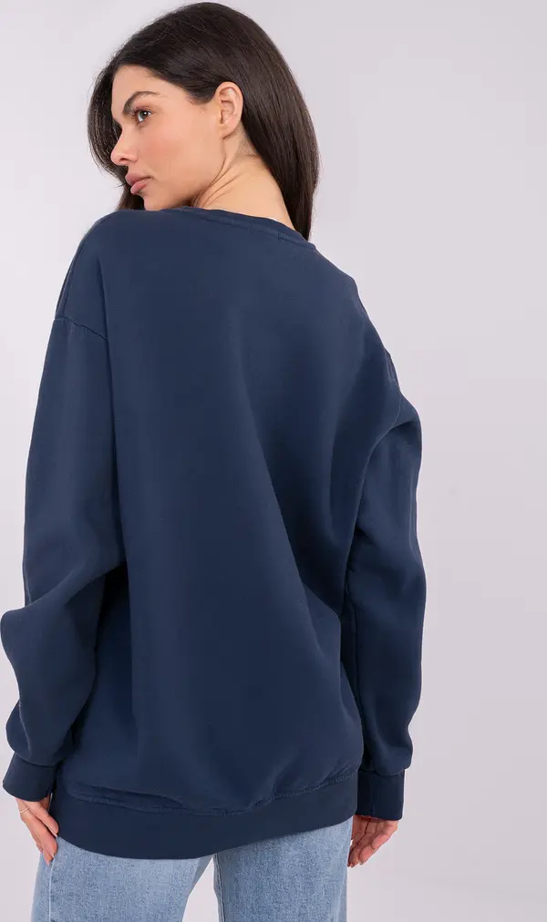 Factory Price Дамски суитшърт с овърсайз размер, тъмносин