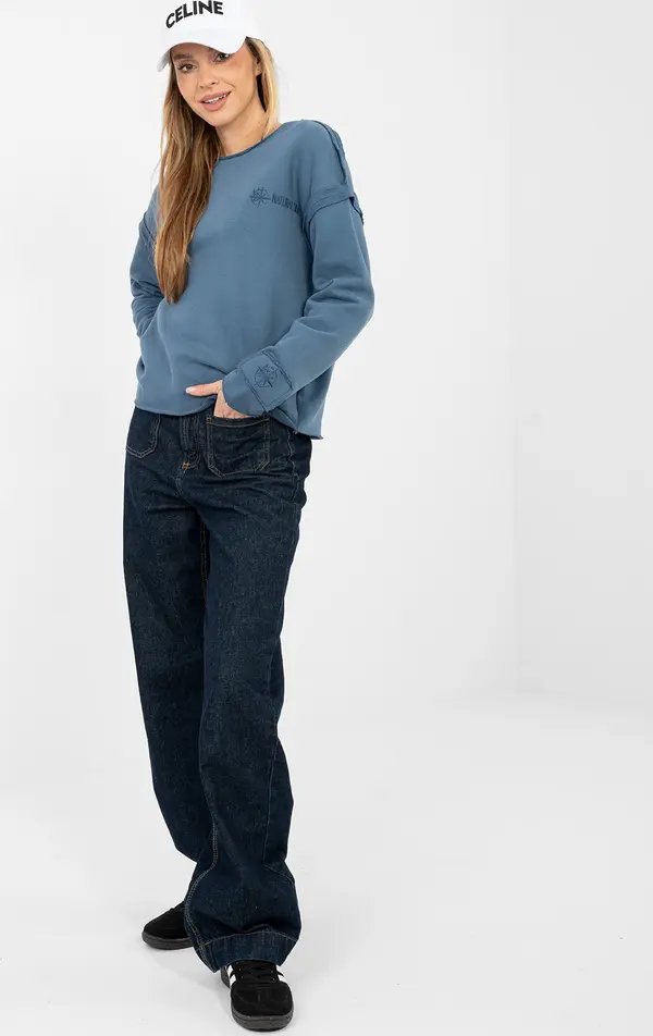 Factory Price Дамски суитшърт, тъмносин