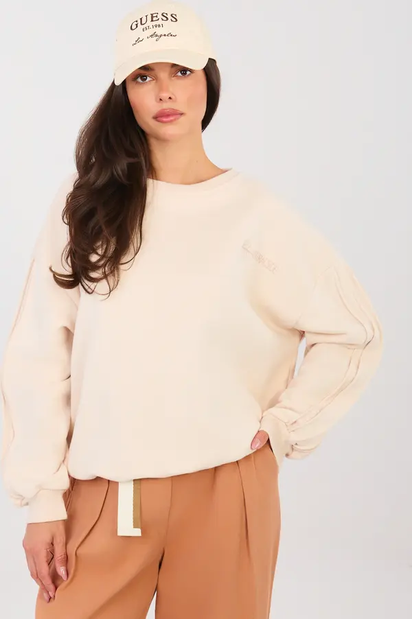 Factory Price Дамски светлобежов суитшърт