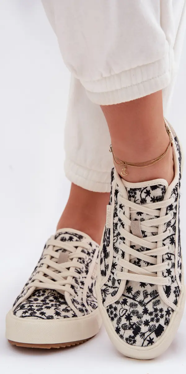 BIG STAR SHOES Дамски светлобежови маратонки Big Star