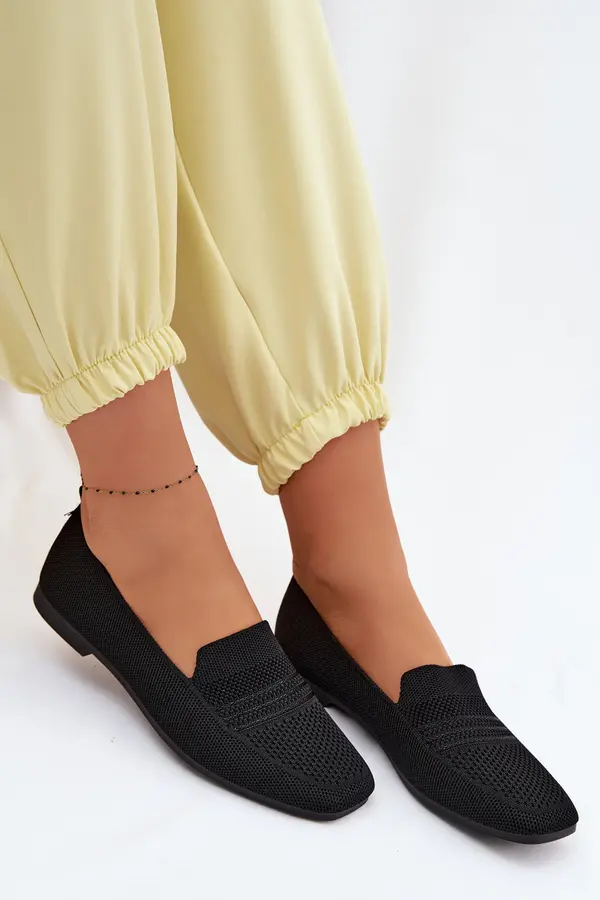 Boto Дамски текстилни мокасини черни Dorielle