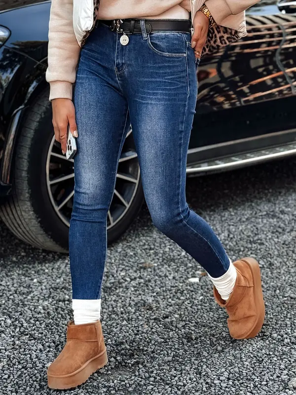 DStreet Дамски тесни дънки JEANLIFE сини