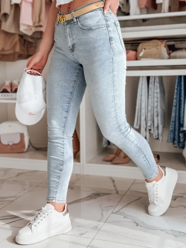 DStreet Дамски тесни дънки VISBAN сини