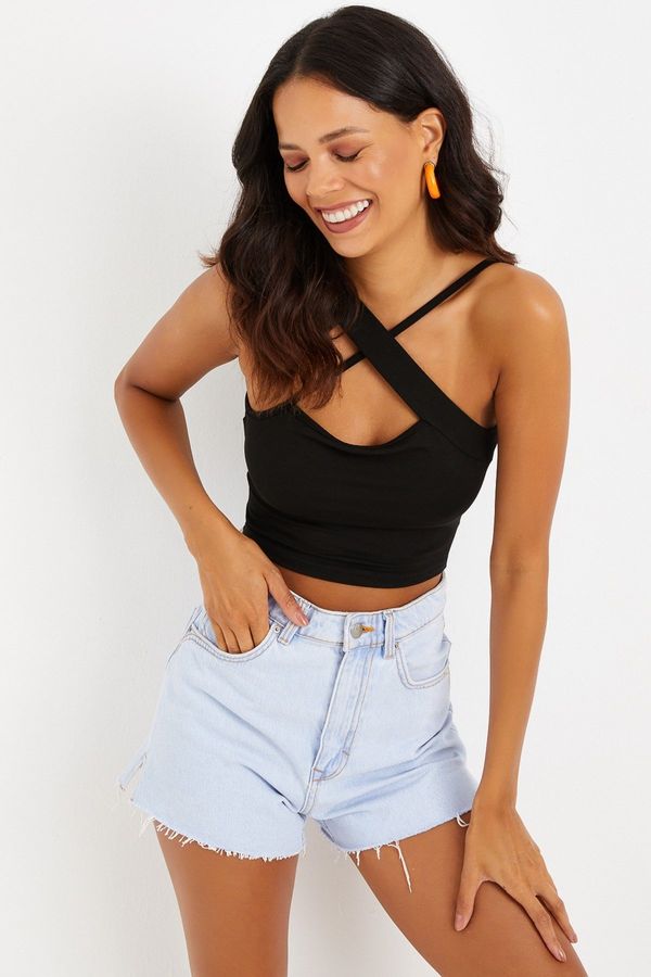 Cool & Sexy Дамски топ Cool & Sexy B1601/Black