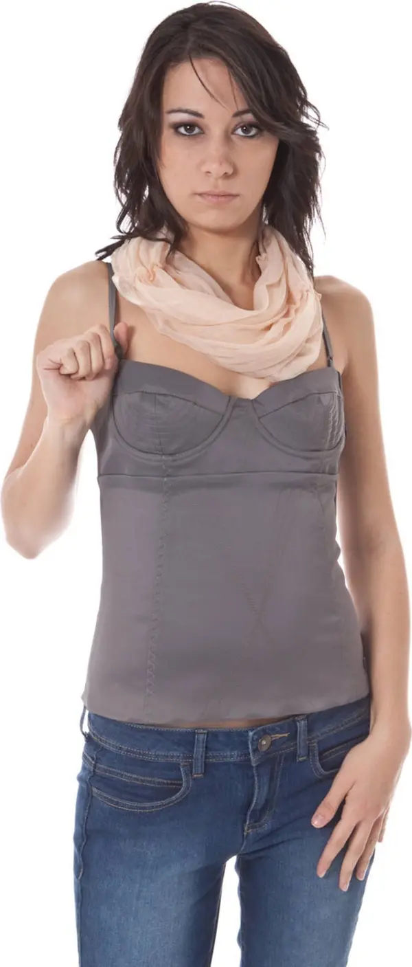 JOHN GALLIANO Дамски топ John Galliano сив