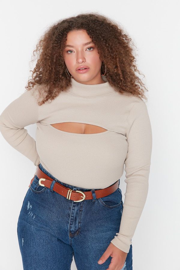 Trendyol Дамски топ Trendyol TBBAW23AF00062/Black