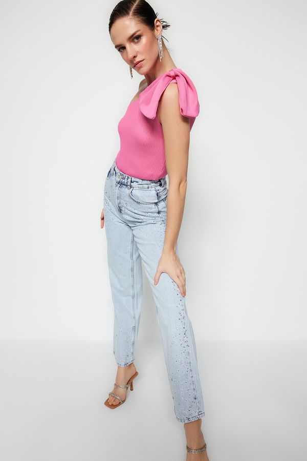 Trendyol Дамски топ. Trendyol Frill detailed