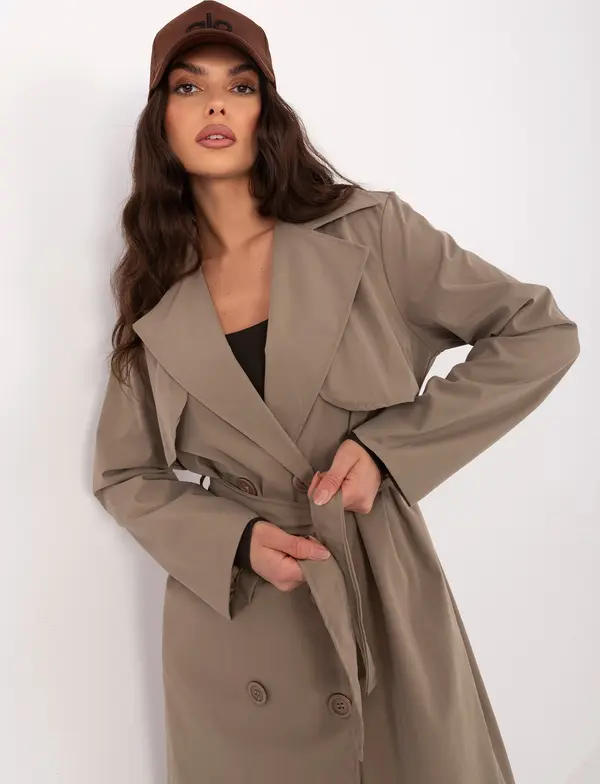 RUE PARIS Дамски тренчкот с връзки