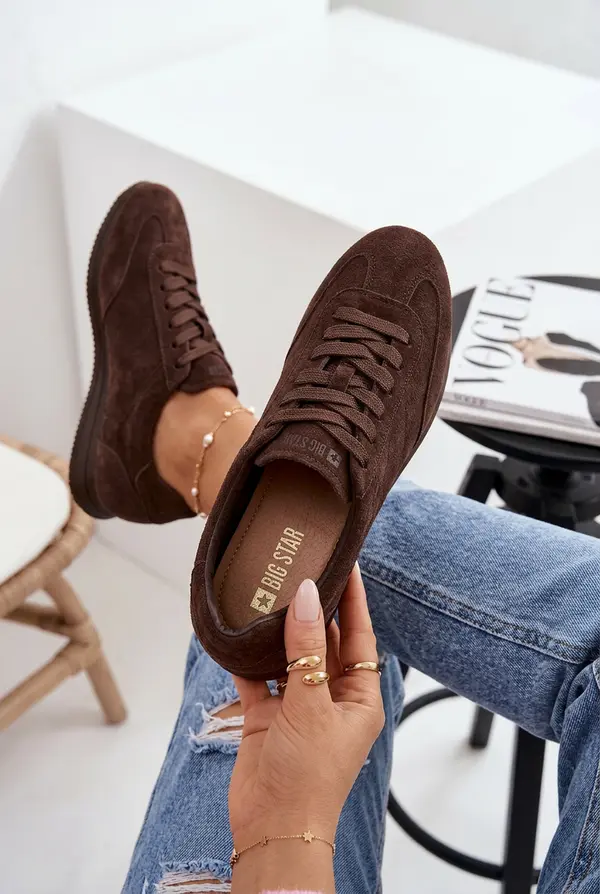 BIG STAR SHOES Дамски велурени маратонки Big Star
