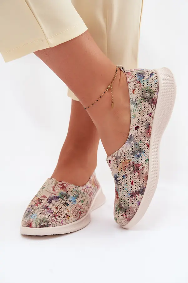 EVENTO Дамски велурени мокасини EVENTO