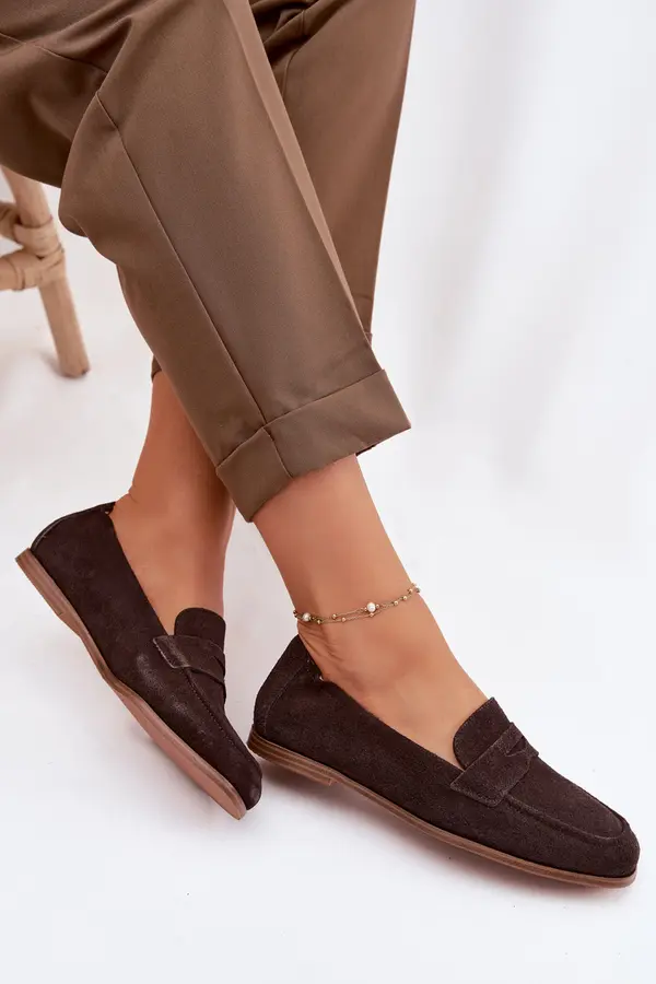 VINCEZA Дамски велурени мокасини Vinceza