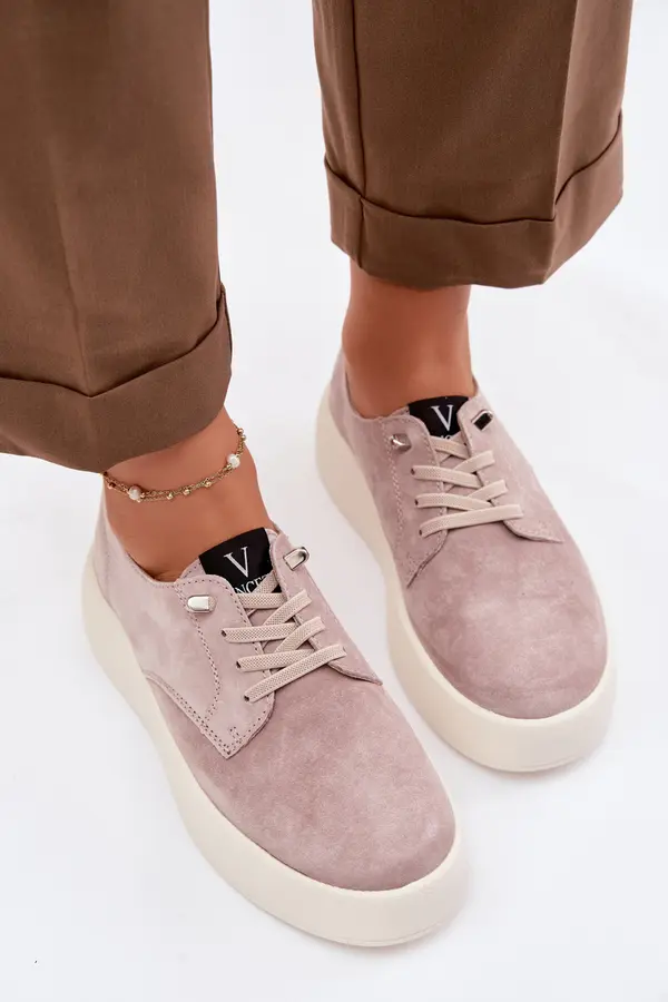 VINCEZA Дамски велурени мокасини Vinceza