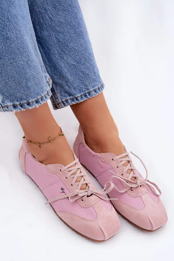 BIG STAR SHOES Дамски велурени ниски маратонки Big Star