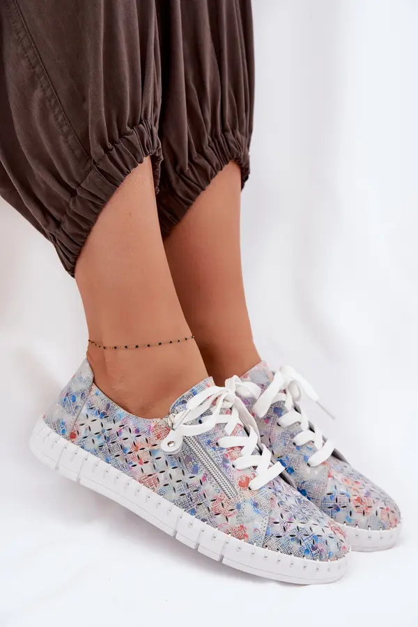 EVENTO Дамски велурени ниски обувки EVENTO