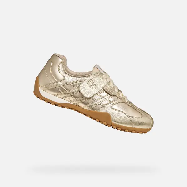 GEOX Дамски златни маратонки Geox Snake Original