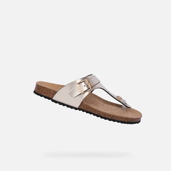 GEOX Дамски златни сандали Geox Brionia