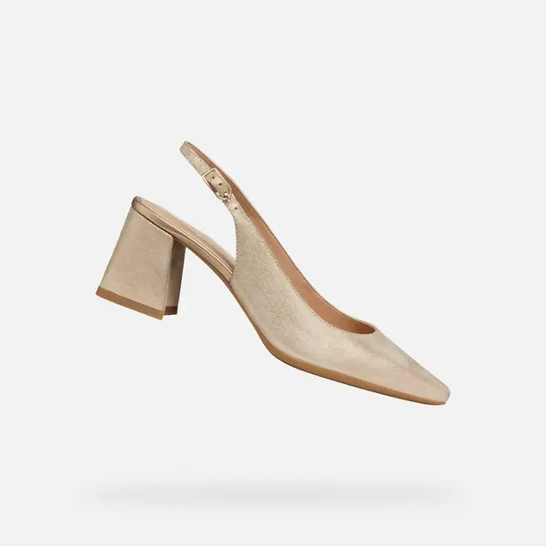 GEOX Дамски златни сандали Geox Giselda