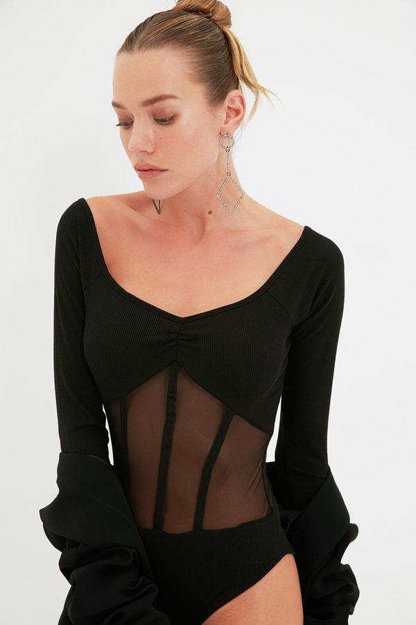 Trendyol Дамско боди. Trendyol Knitted