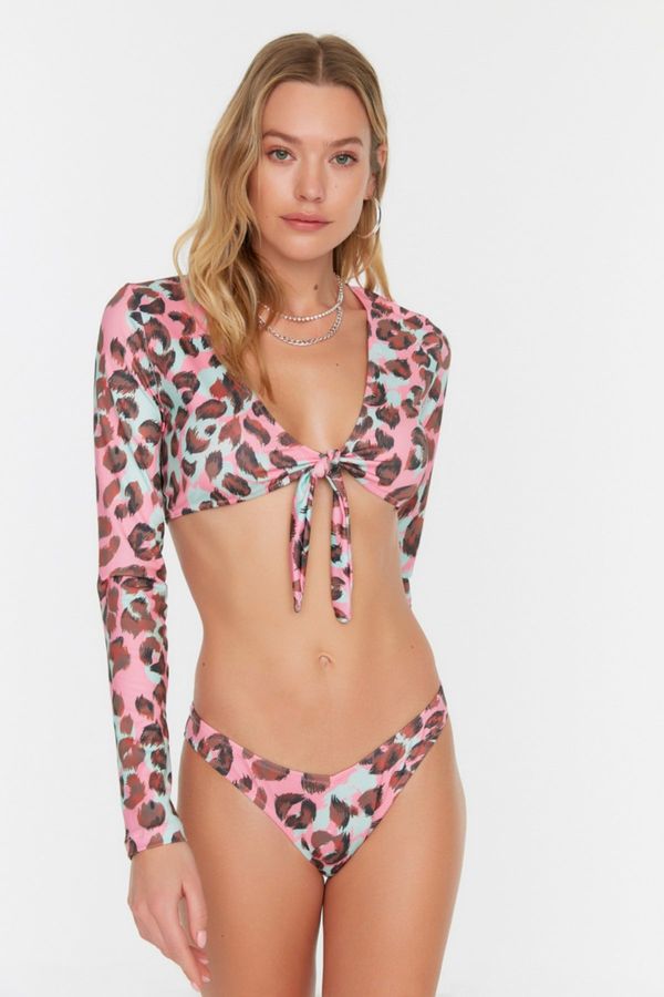 Trendyol Дамско долнище на бански Trendyol Leopard print