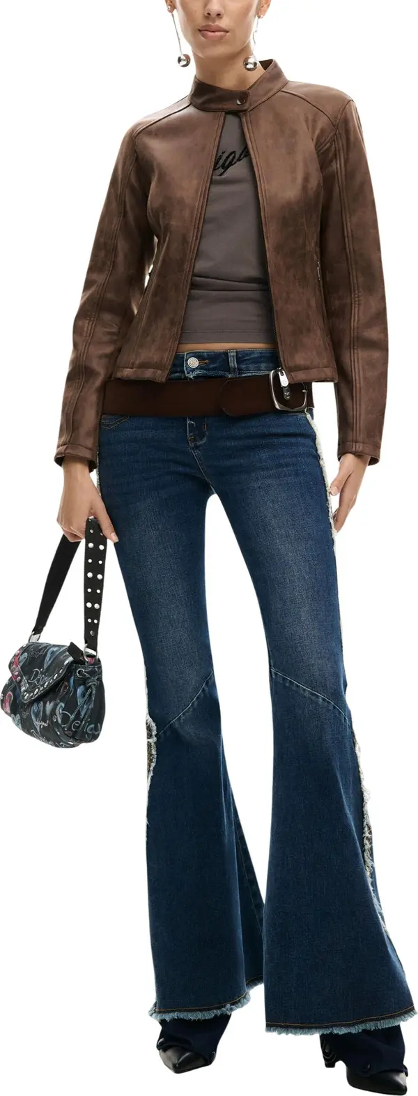 DESIGUAL Дамско кожено яке Desigual