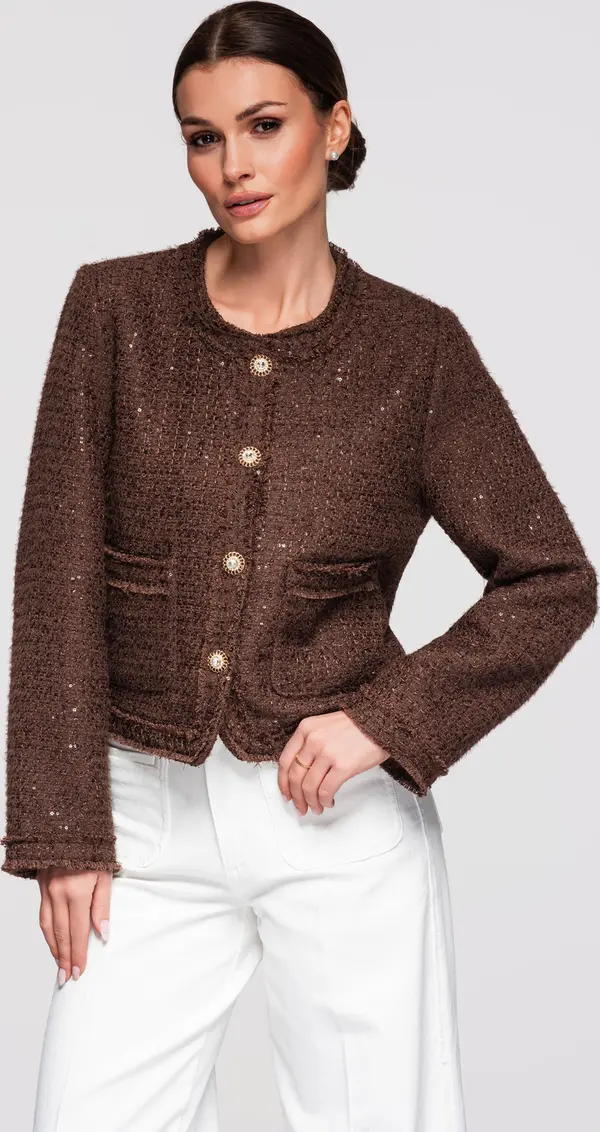 Edoti Дамско късо яке Chanel OW-BLZB-0102