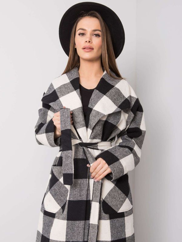 Fashionhunters Дамско палто Fashionhunters Checkered
