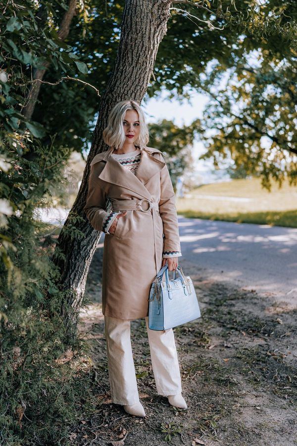 Trendyol Дамско палто Trendyol TWOSS21TR0026/GRAY