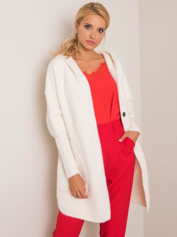 Fashionhunters Дамско палто. Fashionhunters Ecru