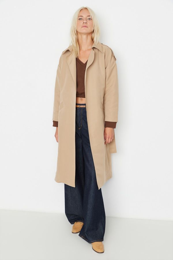 Trendyol Дамско палто. Trendyol TWOSS20TR0007/MİNK