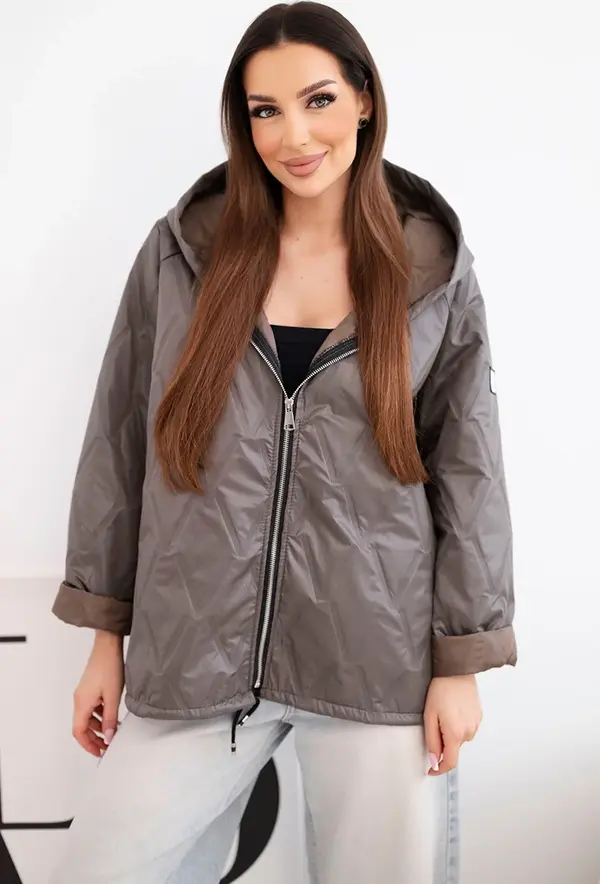 Kesi Włoski Дамско преходно ватирано яке с качулка