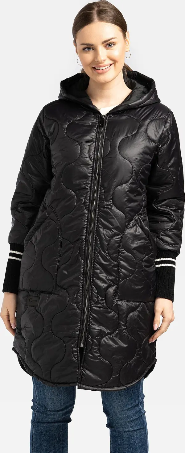 PERSO Дамско преходно яке с плетени маншети