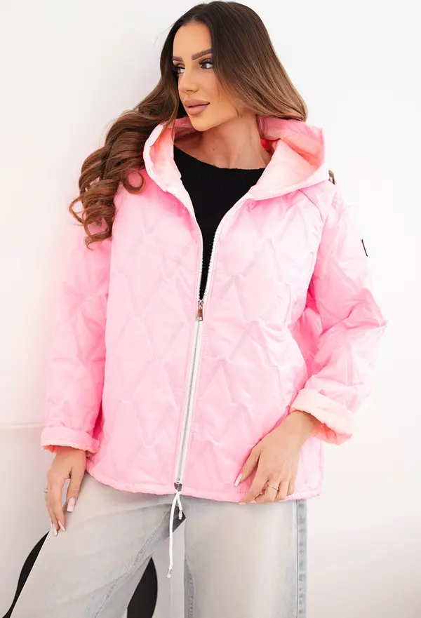 Kesi Włoski Дамско пролетно ватирано яке Kesi с качулка и цип