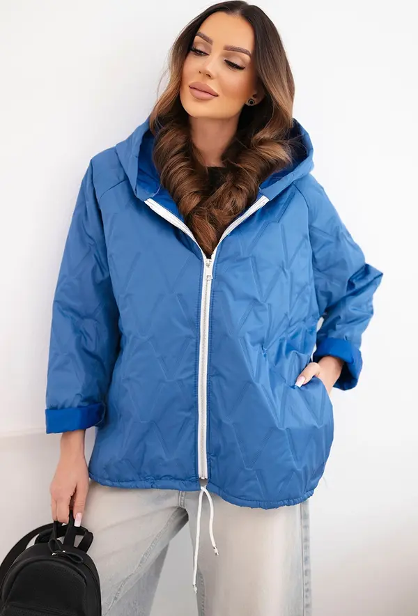 Kesi Włoski Дамско пролетно ватирано яке Kesi с качулка