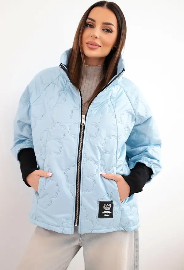 Kesi Włoski Дамско пролетно ватирано яке Kesi, синьо